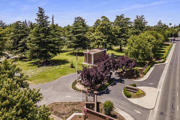 Chico Cemetery, aerial view