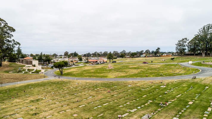 Mission Memorial Park, lawn