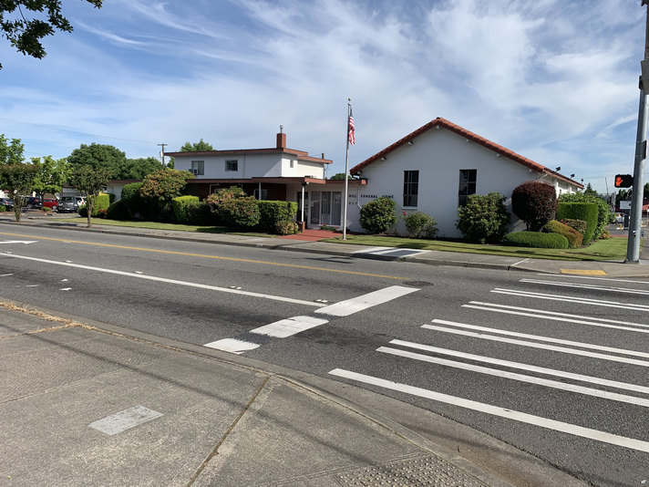 Hill Funeral Home, exterior