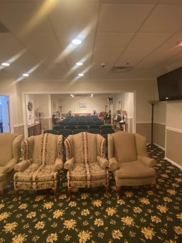 T.J. McGowan Sons Funeral Home Garnerville interior