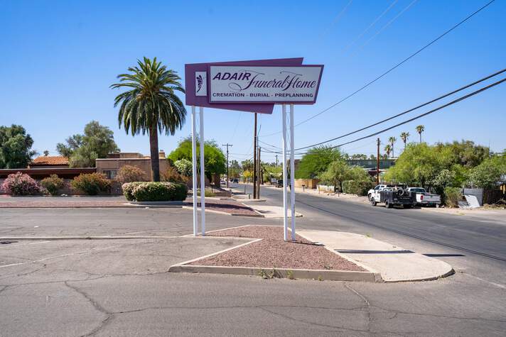 Adair Funeral Home Sign