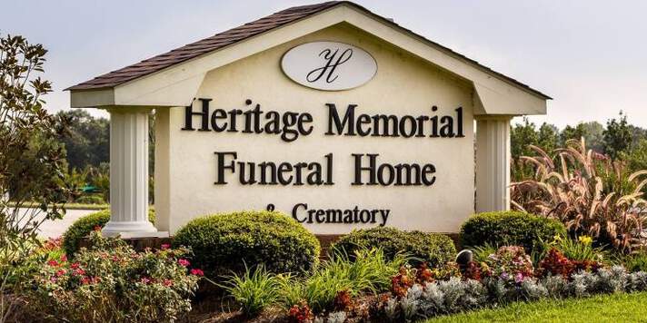 Heritage Memorial Funeral Home, sign