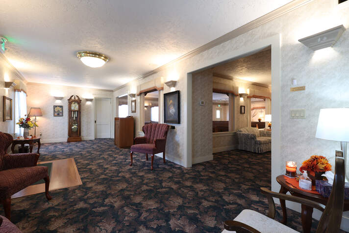 Photo of funeral home interior
