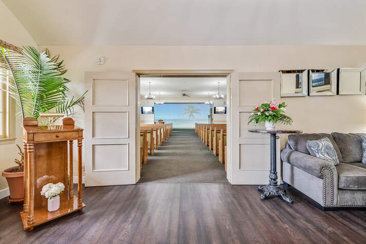 Mission Mortuary Monterey, interior