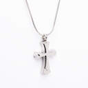 Stainless Steel Cross Pendant With Chain  large image number 1