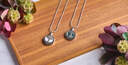 Celestial Circle Cremation Necklaces image number 6