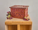 Autumn Scroll Carved Rosewood Urn image number 6