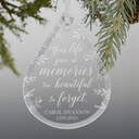 Engraved Memorial Ornament image number 1