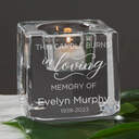 Crystal Tribute Memorial Candle Holder image number 5