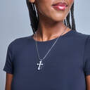 Cross Pendant Cremation Necklace image number 4