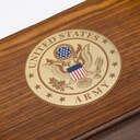 Veteran's Rest Rosewood Cremation Urn - Army image number 7