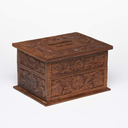 Autumn Scroll Carved Rosewood Urn image number 2