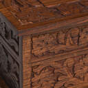 Autumn Scroll Carved Rosewood Urn image number 3