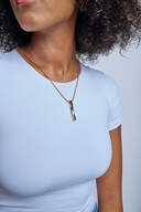 Radiant Twist Pendant with Chain Cremation Necklace image number 4