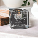 Crystal Tribute Memorial Candle Holder image number 1