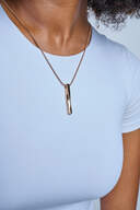 Radiant Twist Pendant with Chain Cremation Necklace image number 5