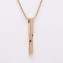 Radiant Twist Pendant with Chain Cremation Necklace - Rose Gold image number 2
