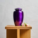 Classic Reflections Alloy Cremation Urn - Purple image number 8