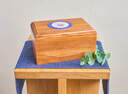 Veteran's Rest Rosewood Cremation Urn - Navy image number 4