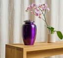 Classic Reflections Alloy Cremation Urn - Purple image number 4