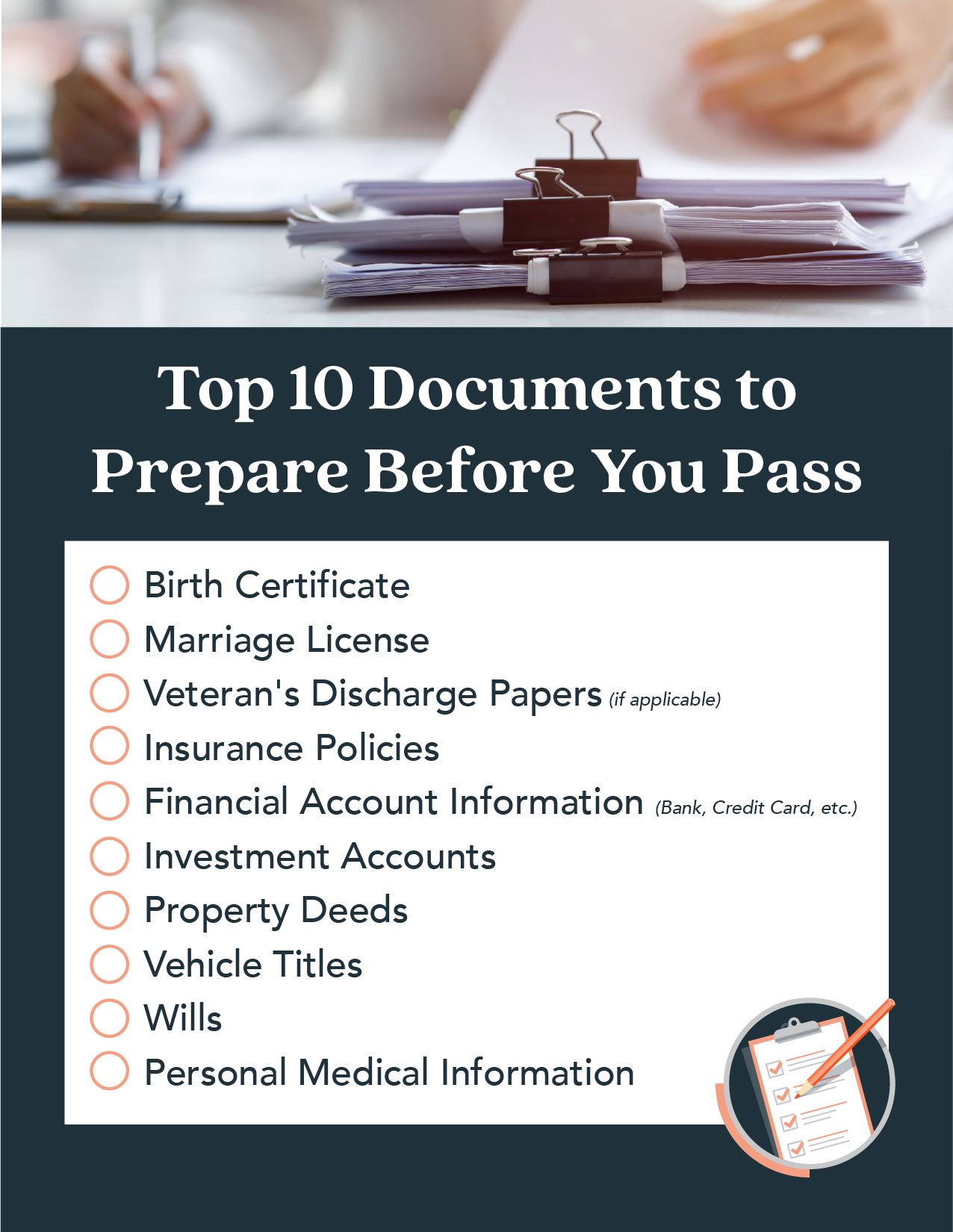 List of 10 Documents to Prepare Before You Pass